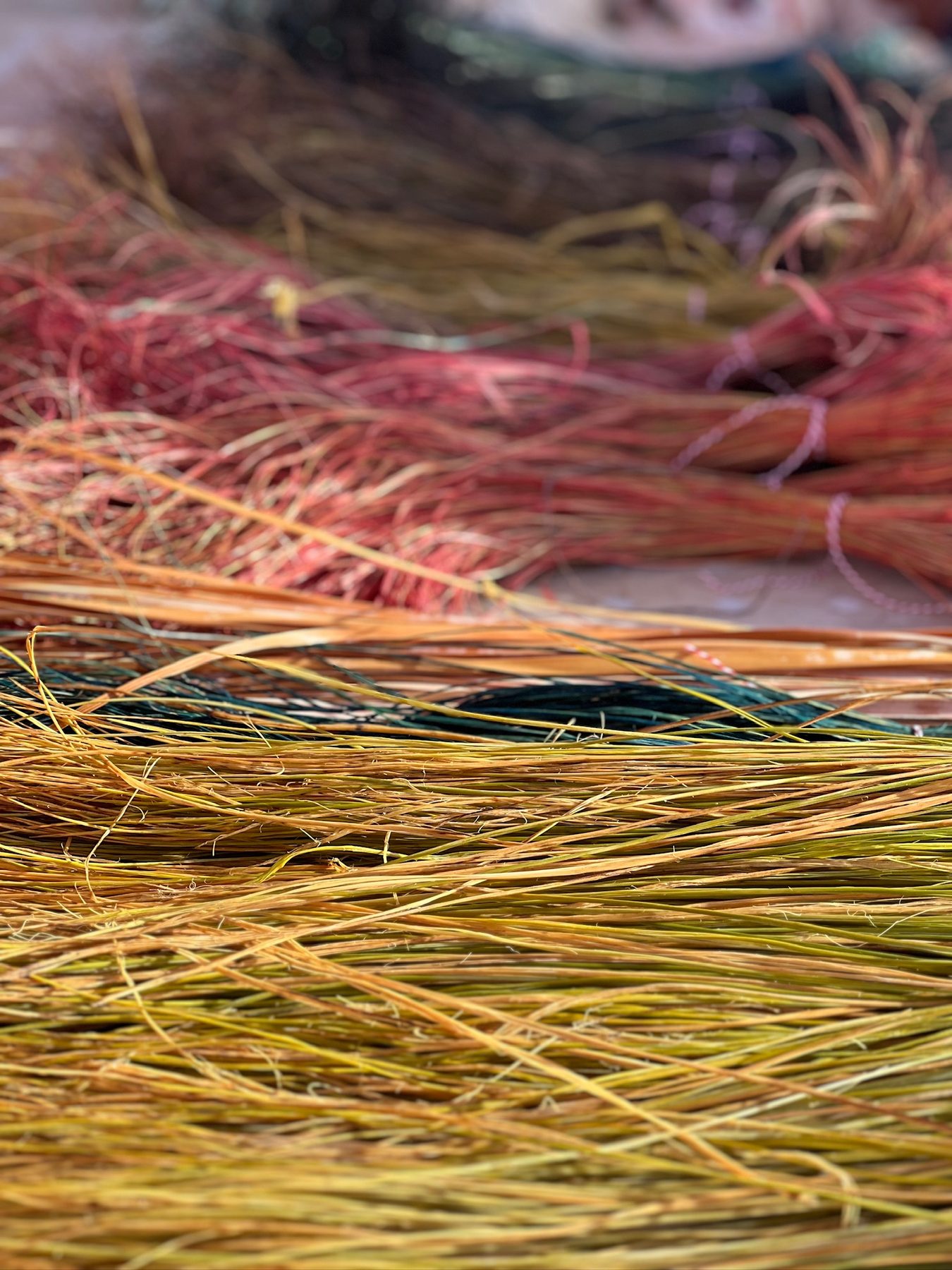 Natural grasses and fibres