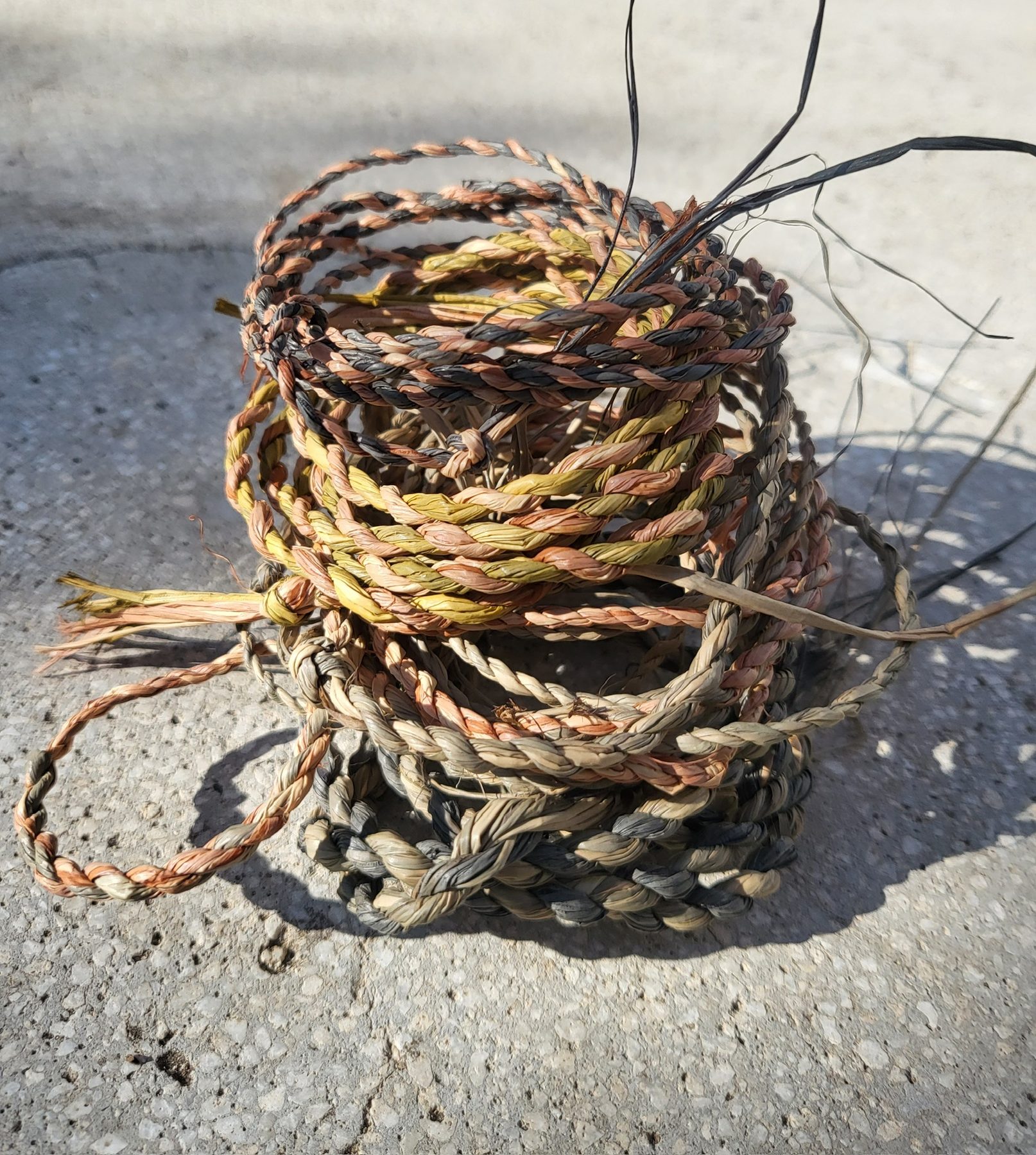 Braided natural cord